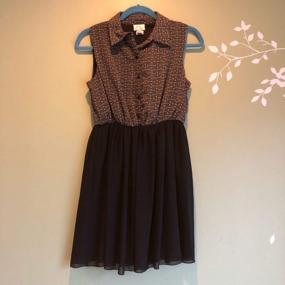 Geometric chiffon dress